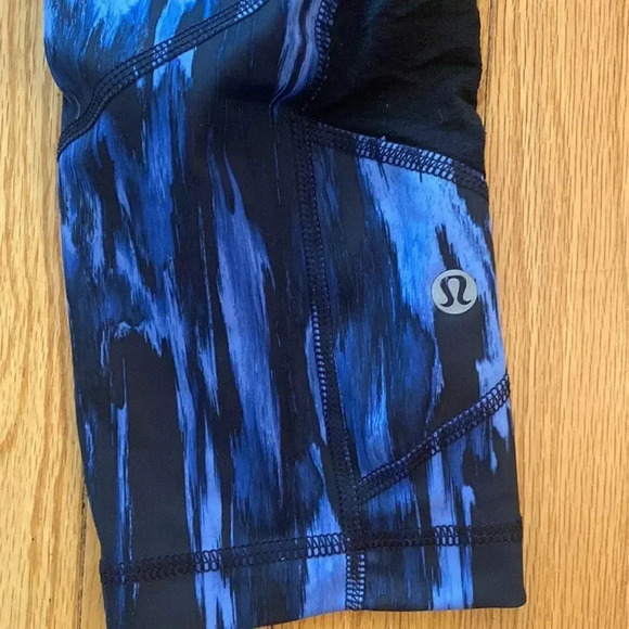 Lululemon sz 4 All Ed Up Mid-Rise Tight designed for running blue black EUC - Picture 4 of 11